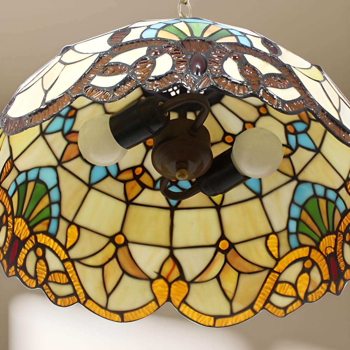 Retro Glass Chandelier