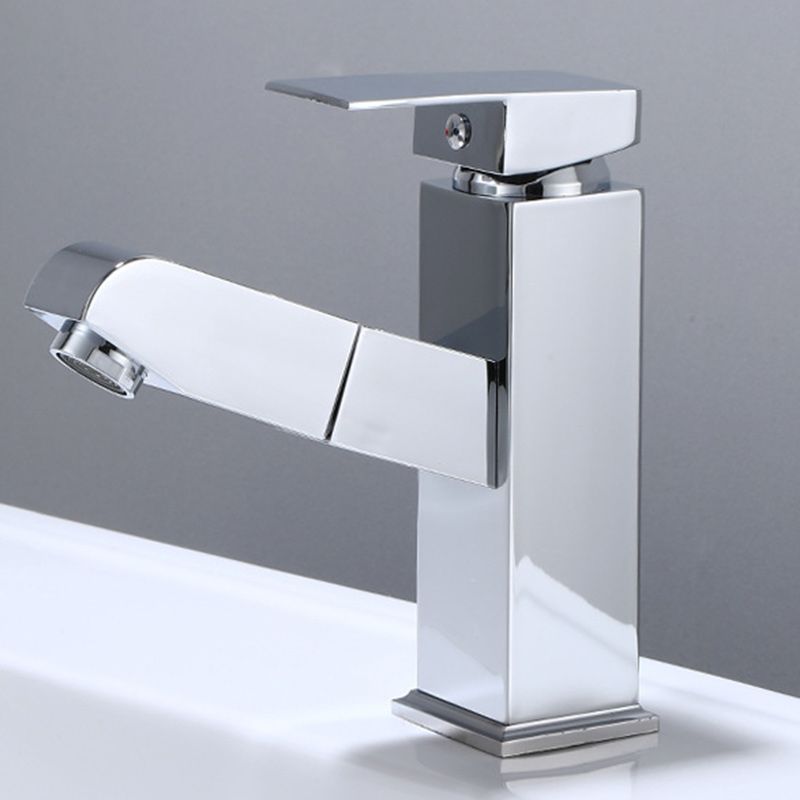 Modern Sink Faucet Uniform Color Metal Sink Bathroom Faucet