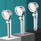 Modern Standard Shower Head Round Metal Adjustable Spray Pattern Shower Head