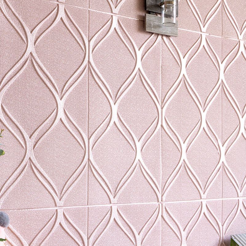 Contemporary waterproof wall planks striped brick bedroom wall panels
