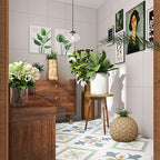 Modern Style Rectangle PVC Flooring Stone Look Peel and Stick Vinyl Flooring