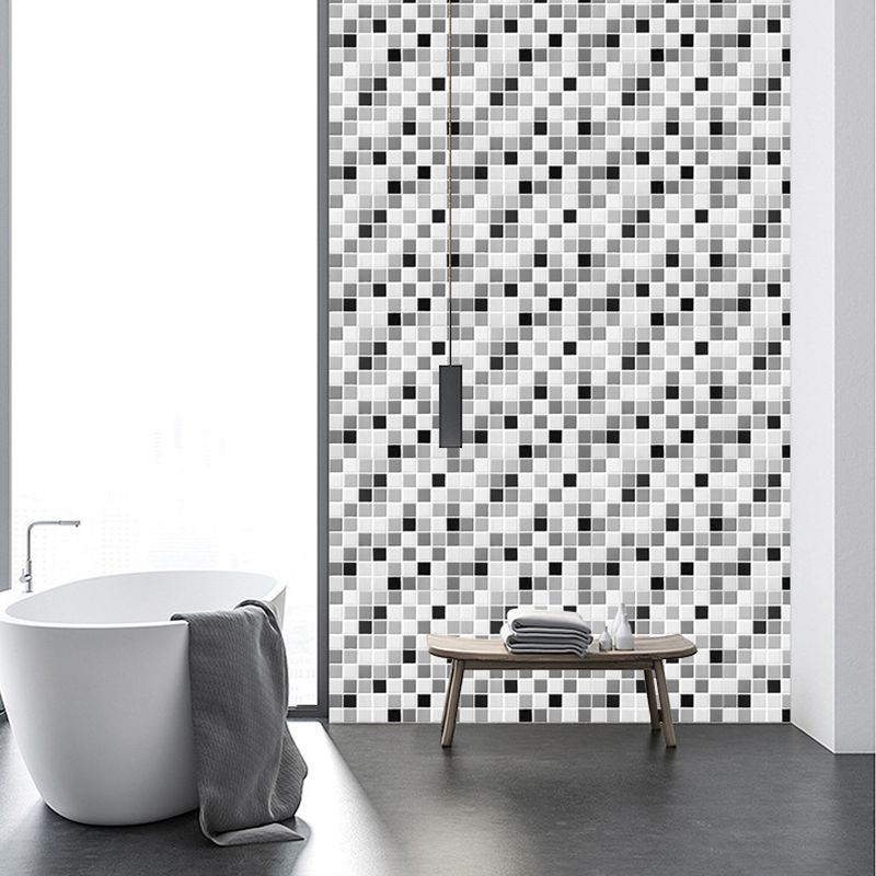 Tile Stripping & Gluing Square Mosaic PVC Stain Resistant Stripping and Gluing Plates for Shower 5 Pack