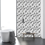 Tile Stripping & Gluing Square Mosaic PVC Stain Resistant Stripping and Gluing Plates for Shower 5 Pack