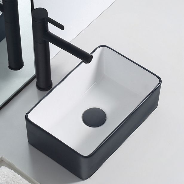 Modern porcelain floor washbasin Rectangular washbasin for the bathroom