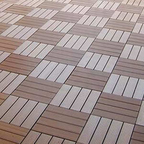 30 cm x 30 cm Square PVC Terrace Tiles Snap Installation Outdoor Floor Tiles