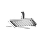 Contemporary Shower Head Combination Polished Stainless Steel Ceiling Mounted Shower Head