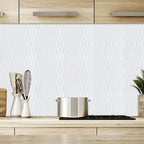 Modern Peel & Stick Field Tile PVC Hexagon Mosaic Tile Peel and Stick Back Wall