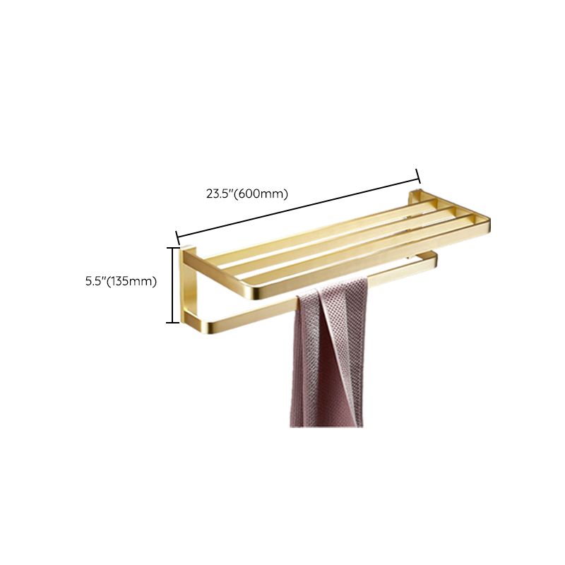 Brushed Brass Bathroom Hardware Set Retro Golden Bathroom Accessories Set