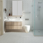 Modern PVC Flooring Peel and Stick Geometrically Printed Vinyl Plank Flooring