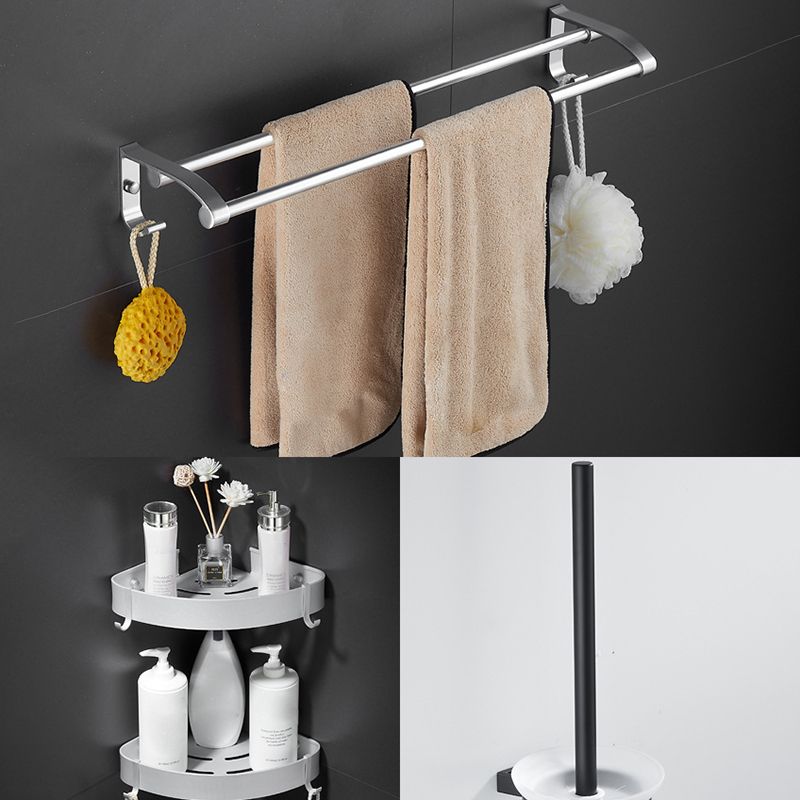 6-piece contemporary bathroom accessory set bathroom shelf/towel bar paper holder included