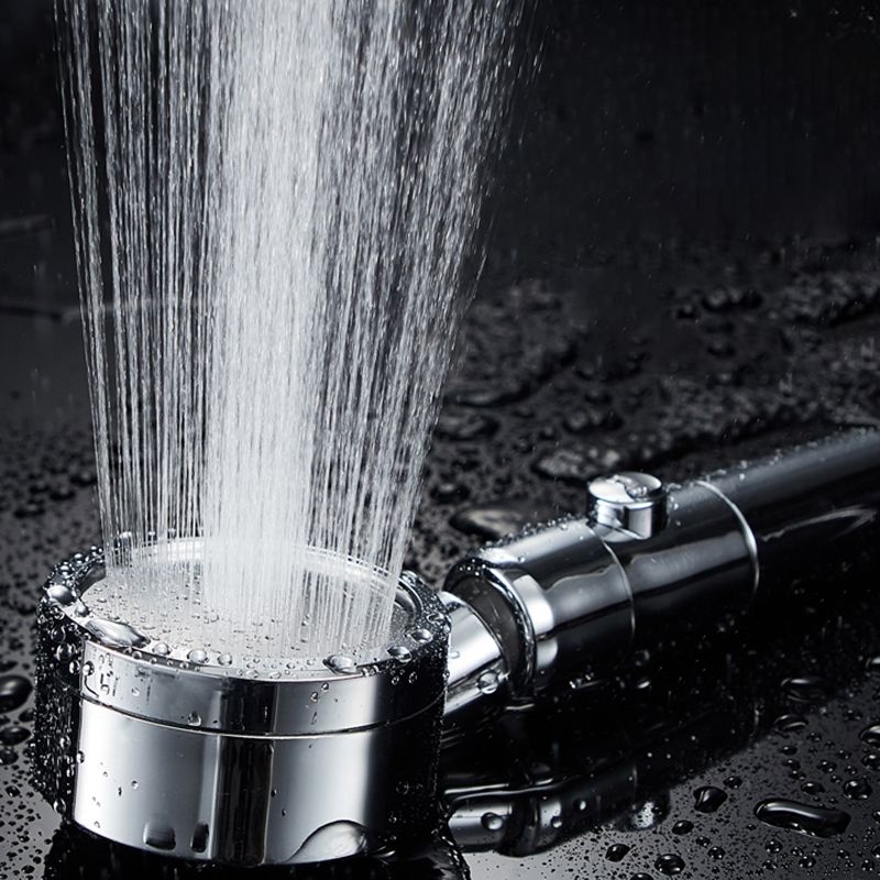 Contemporary 3 Jet Shower Head Adjustable Spray Pattern Rotatable Handheld Shower