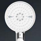 Contemporary Hand Shower Round Shower Head Combo in Silver