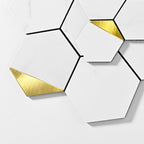 Hexagonal Modern Peel and Stick Tiles Mosaic Tiles Peel and Stick Backdrops