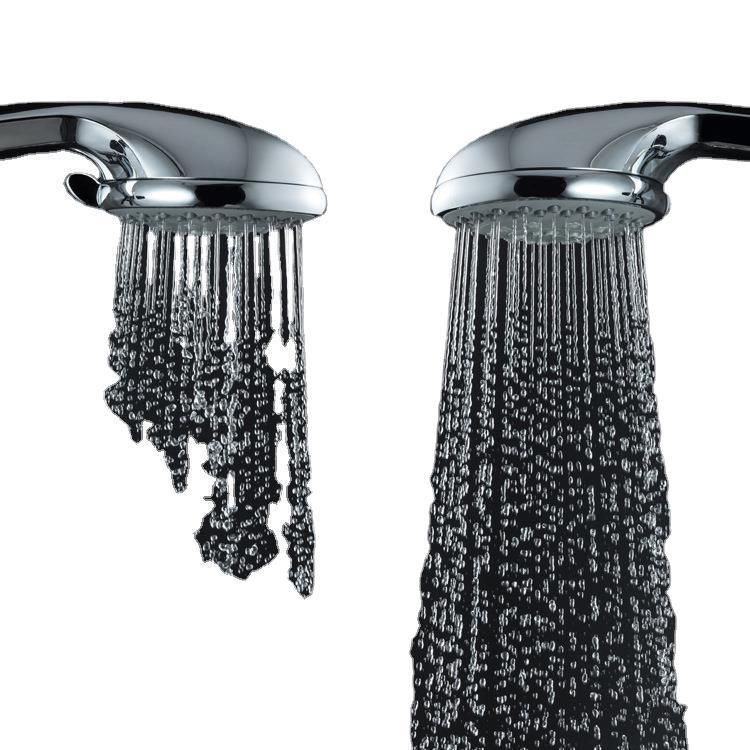 Single Double Showerhead Square High Arc Showerhead Combo in Chrome