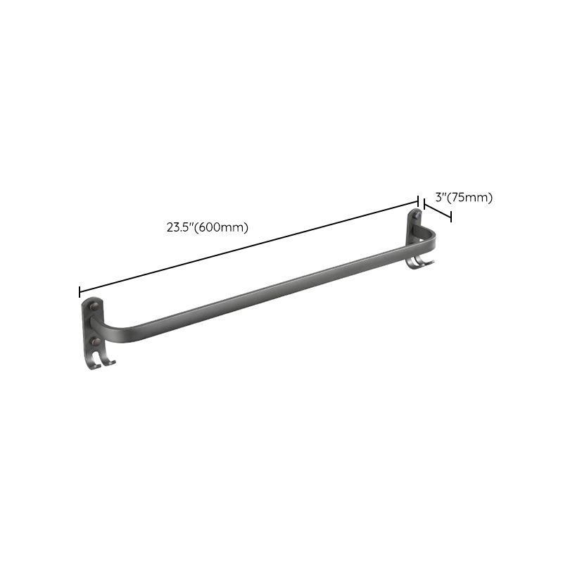 Modern Bathroom Fixture Set Towel Bar Gray Bathroom Shelf Bathroom Set