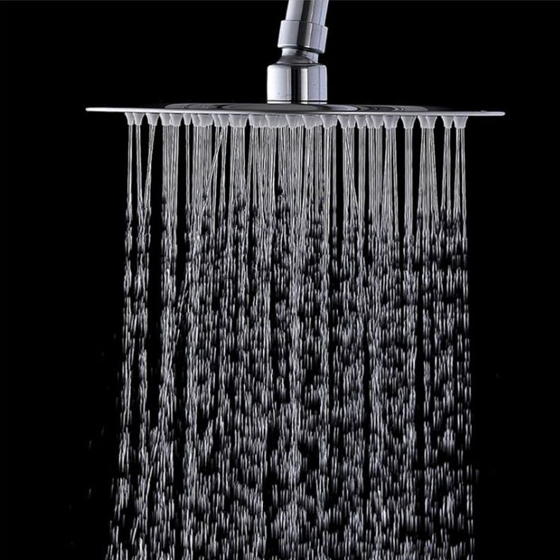 Wall-mounted shower head stainless steel fixed shower head with shower arm