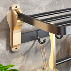 Black & Brass Bathroom Set Modern Style Bathroom Accessories As Individual Piece Or As Set