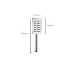 Contemporary Shower Handheld Showerhead Made of Stainless Steel Self-Cleaning Showerhead