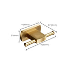Traditional Golden Bath Accessory Set Brass Bathroom Accessories Kit