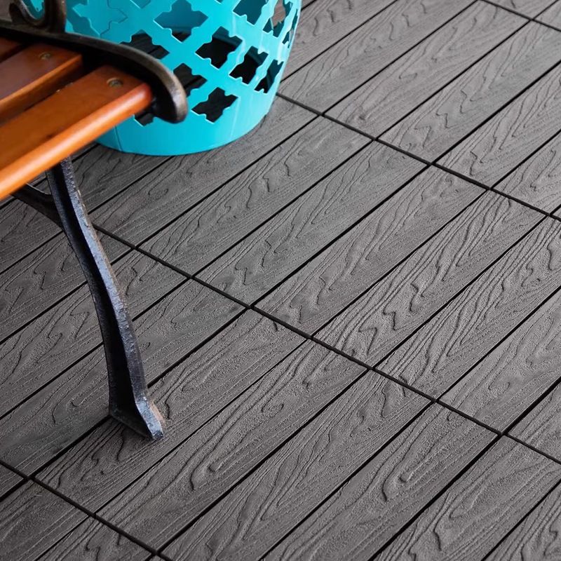 Floor Bullnose Click Lock Wire Brushed Wood Tiles