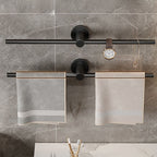 2-piece modern bathroom accessory set towel bar made of stainless steel