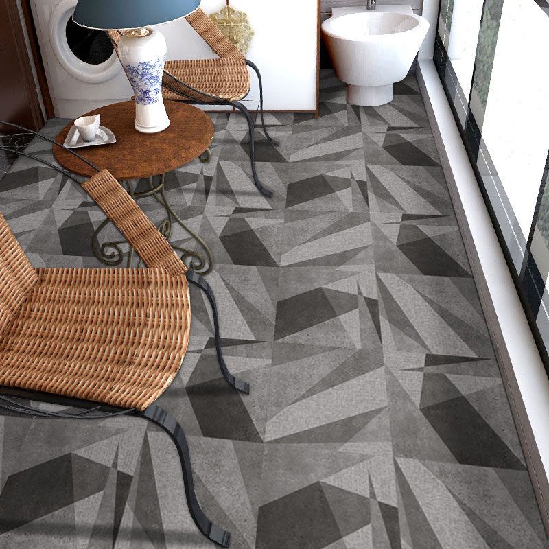 Peel and Stick Vinyl Flooring High Gloss PVC Floor Covering with Square Edge