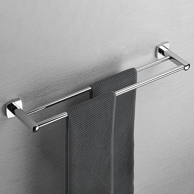 Polished Chrome Modernism Bathroom Accessory Set Bath Shelf / Towel Bar / Bathrobe Hook Included