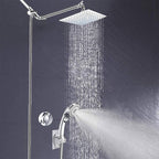 Stainless Steel 8 Inch Shower Set 5 Sprays Handheld Shower Head Shower Arm