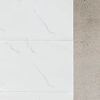 Polished waterproof marbled sheet back panel peel and stick interior insert