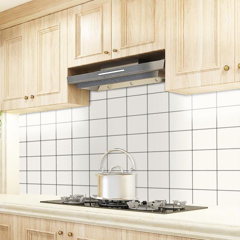 Modern Peel and Stick Back Wall Tiles Made of Plastic Wallpaper for the Kitchen