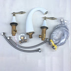 Glam Style Faucet Widely used sink faucet with 2 handles and 3 holes
