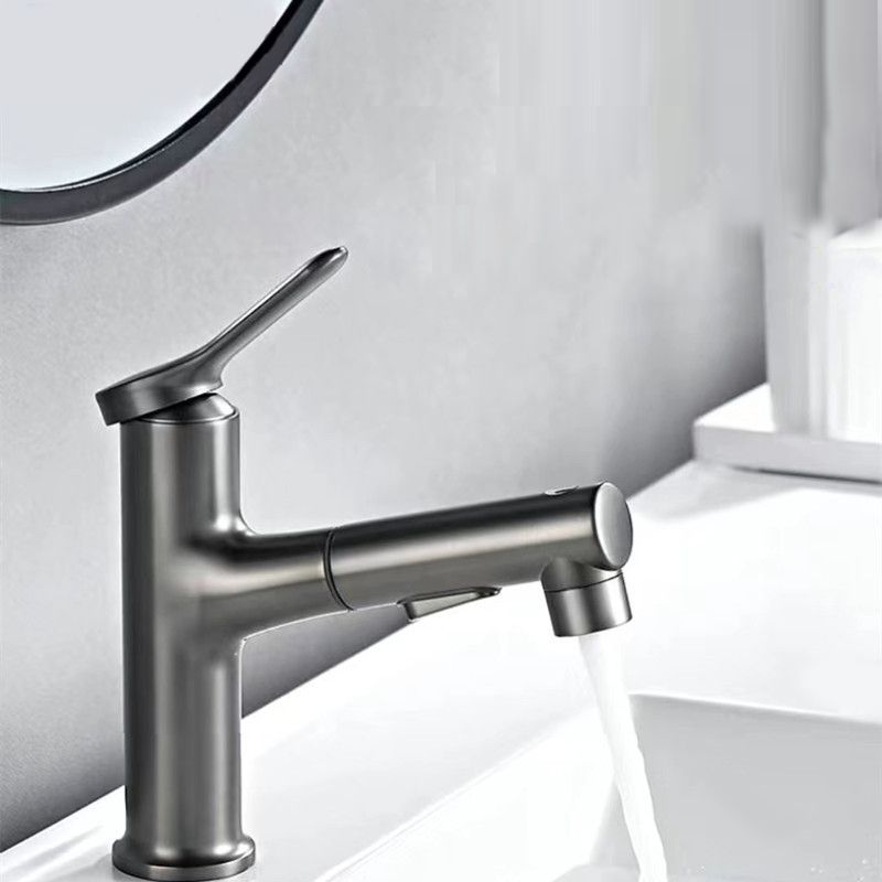Vessel Sink Faucet Contemporary Pull-out Tap with Swivel Spout