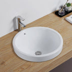 Contemporary oval wash stand ceramic metal undercounter basin