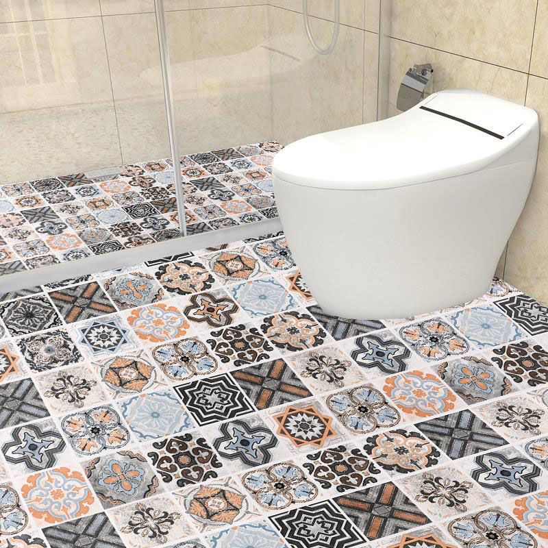 Floor covering Indoor Vinyl Ceramic Geometric Pattern Peel and Stick Flooring Vinyl