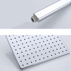 Square Shower Head Combo Large Shower Head with Hand Shower