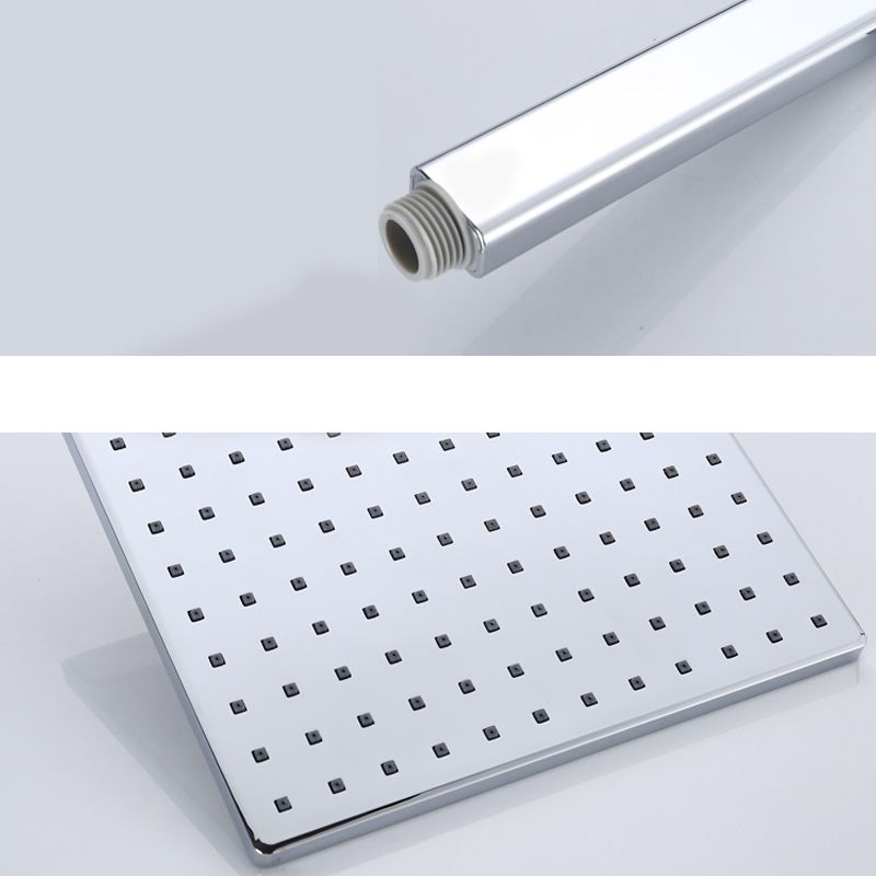 Square Shower Head Combo Large Shower Head with Hand Shower