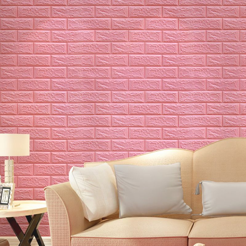 Industrial Wall Paneling Peel and Stick Wood Look Design Waterproof Foam Wall Paneling