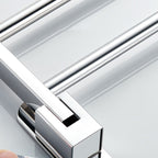 Chrome Modern Bathroom Hardware Set Stainless Steel Towel Hook/Towel Rail & Bathroom Shelf