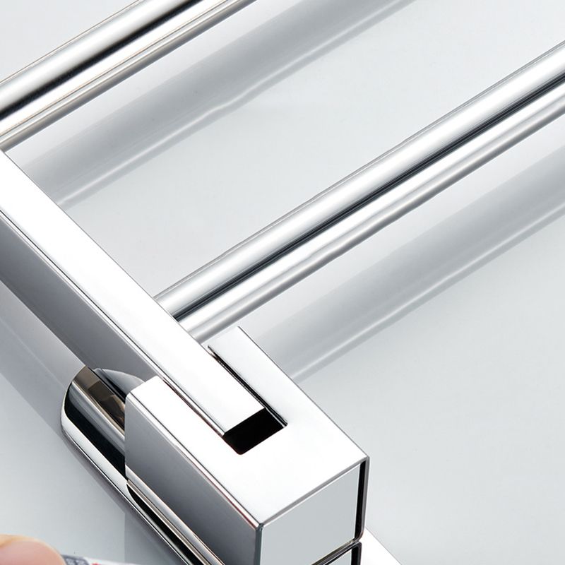 Chrome Modern Bathroom Hardware Set Stainless Steel Towel Hook/Towel Rail & Bathroom Shelf