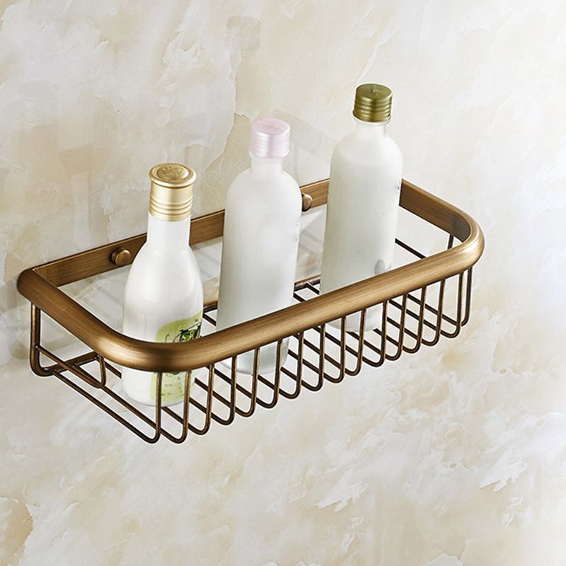 4-piece traditional bathroom accessory set Gold Brass bathroom accessory hardware set