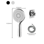 Round Shower Head Plastic Handheld Shower with Adjustable Spray Pattern