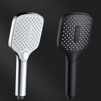 Rectangular Self-Cleaning Hand Shower Adjustable Spray Pattern Wall-Mounted Hand Shower
