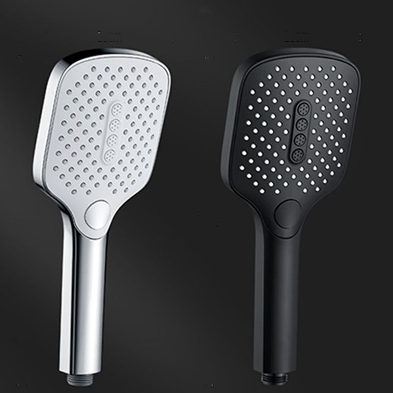 Rectangular Self-Cleaning Hand Shower Adjustable Spray Pattern Wall-Mounted Hand Shower