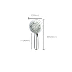 Contemporary Handheld Shower Head Adjustable Spray Pattern Silver Shower Head