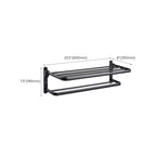 Traditional Aluminum Bathroom Accessories Set Black Bathroom Accessories Kit