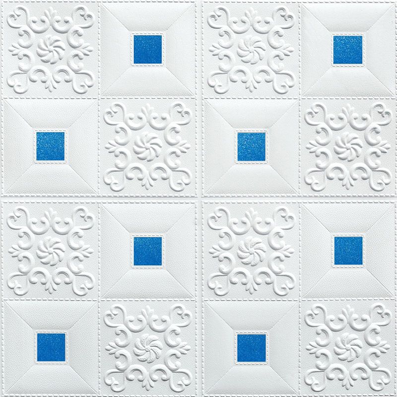 Modern wall covering foam 3D embossed peel and stick wall panel
