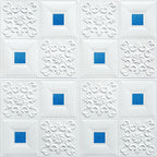 Modern wall covering foam 3D embossed peel and stick wall panel