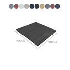 Scratch-resistant plastic floor tiles with straight edge for peeling and sticking
