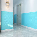 Glam Style Wall Cladding Living Room Peel and Stick 3D Embossed Waterproof Wall Cladding
