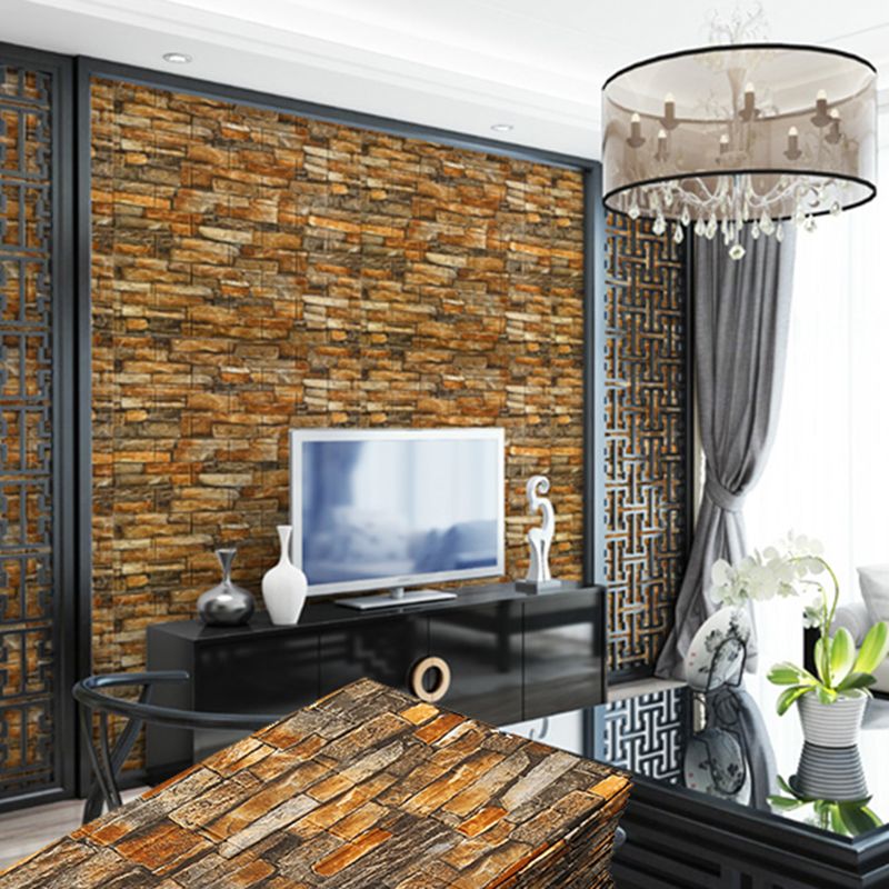 Industrial Wall Panel 3D Brick Wall Panels Waterproof Stickers Wall Tiles Set of 10